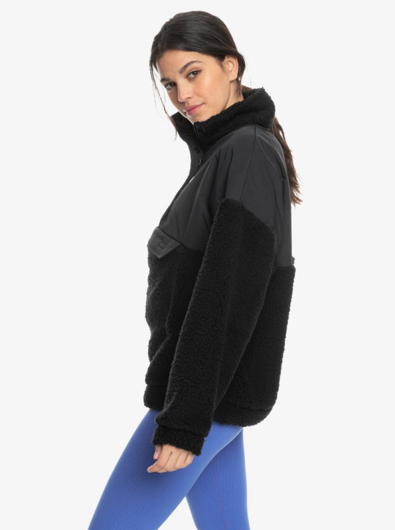 Roxy Waves Of Warmth Half-Zip Mock Neck Fleece Φουτερ με Κουκουλα | 5378DZTAK