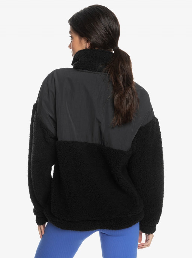 Roxy Waves Of Warmth Half-Zip Mock Neck Fleece Φουτερ με Κουκουλα | 5378DZTAK