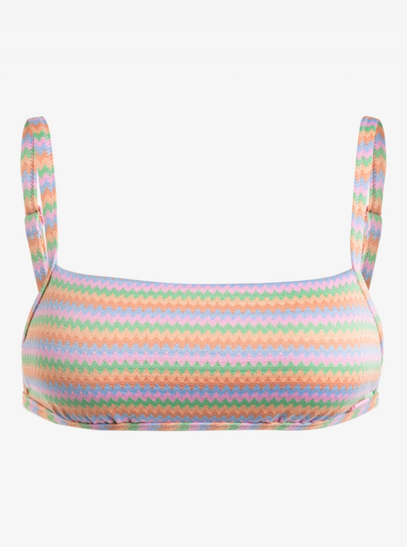 Roxy Wavy Stripe Bralette μπικίνι τοπ | 0937GONJB