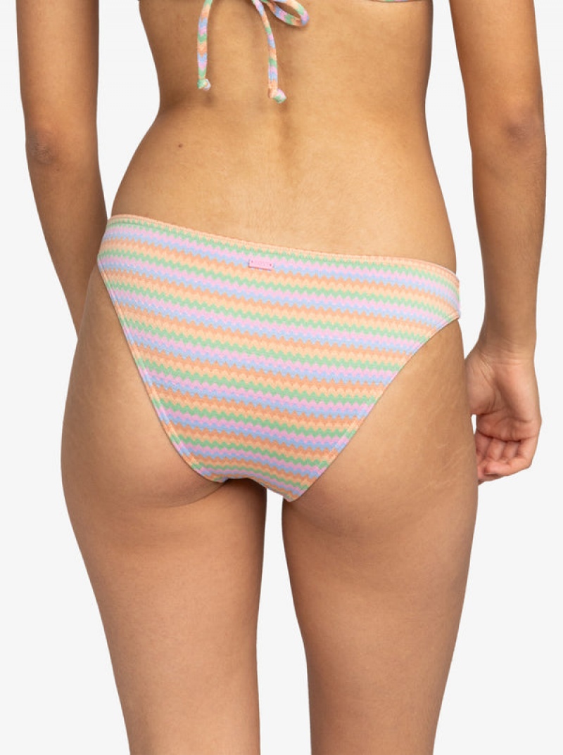 Roxy Wavy Stripe Moderate μπικίνι πάτο | 8675UXOQD