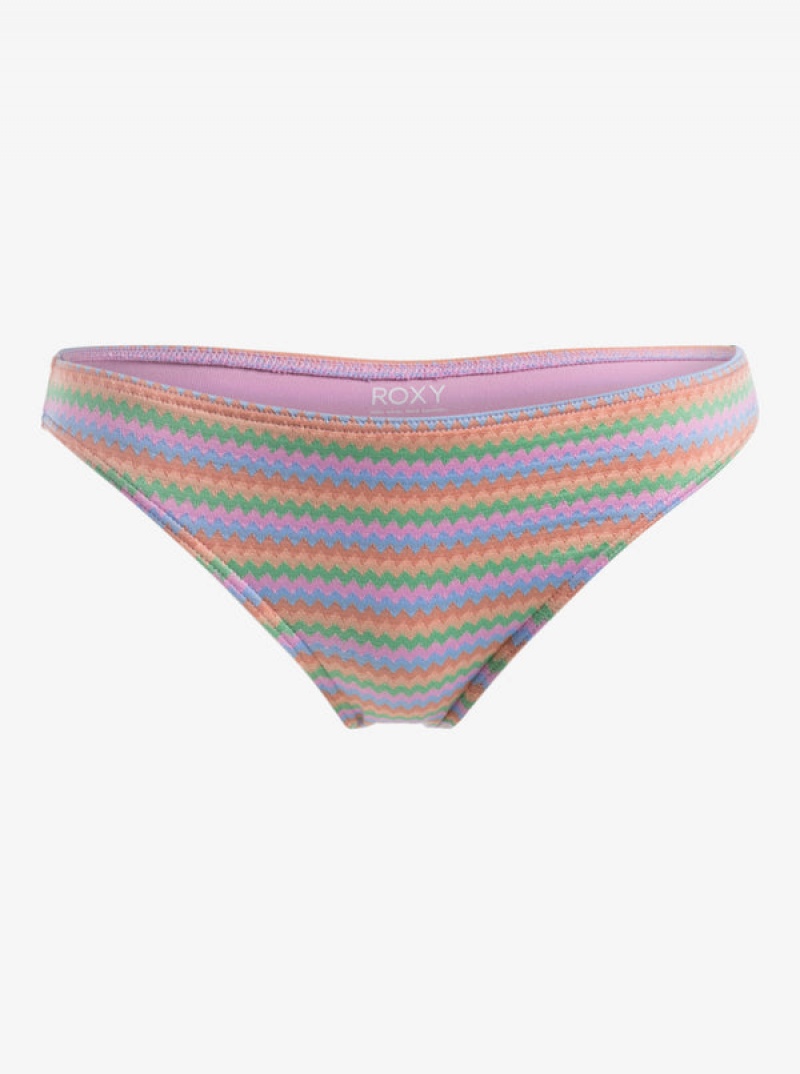 Roxy Wavy Stripe Moderate μπικίνι πάτο | 8675UXOQD